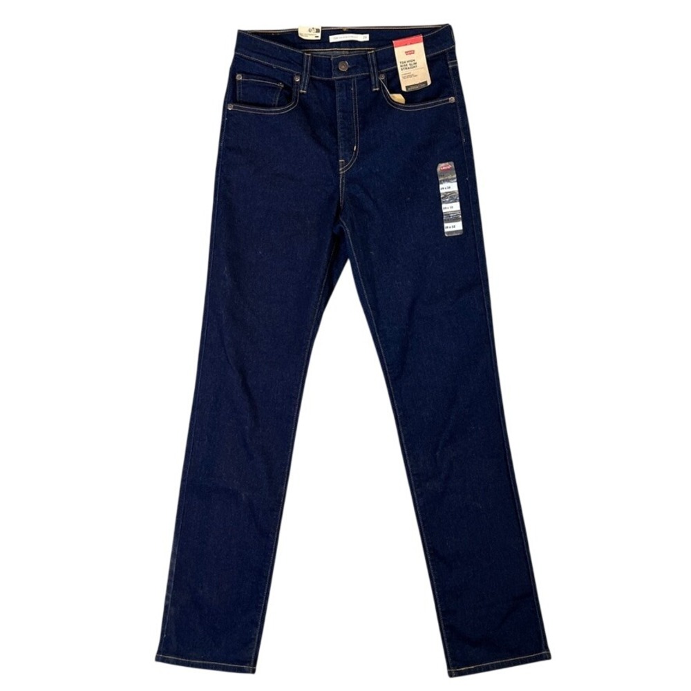 NWT Levis 724 High Rise Slim Straight Jeans Dark Wash Indigo 18883-0011 29x32